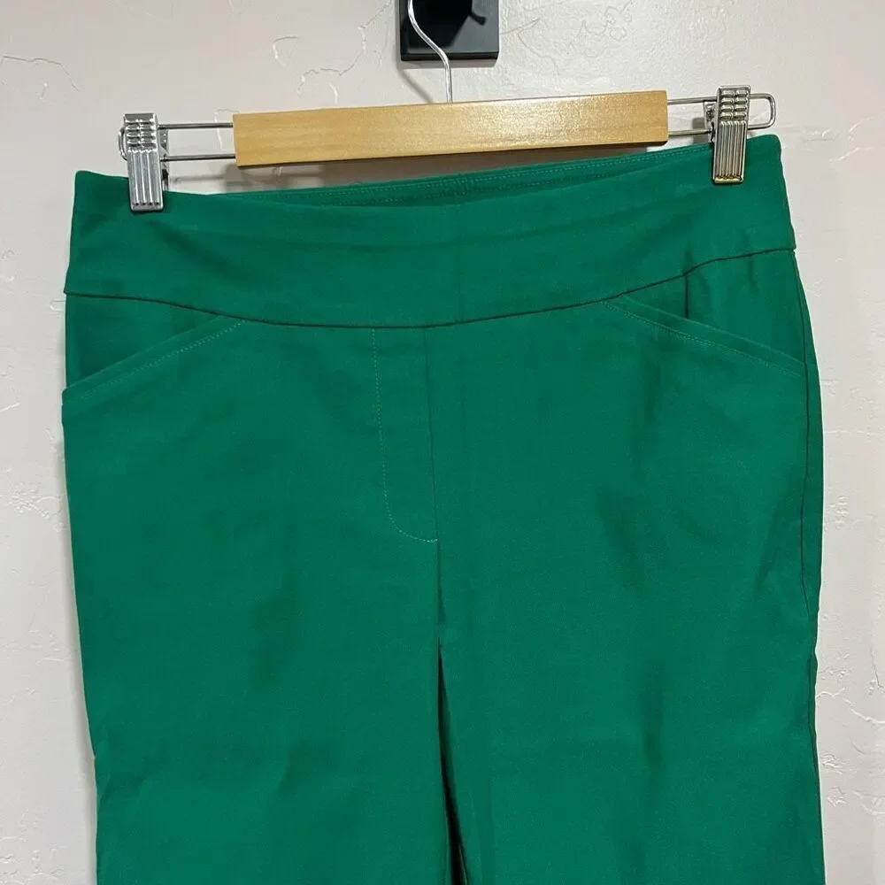 Worthington Green Pull-On Skinny Elastic Pocket Legging Pants Women Size Small